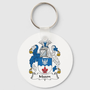 Mason Family Crest Nyckelring