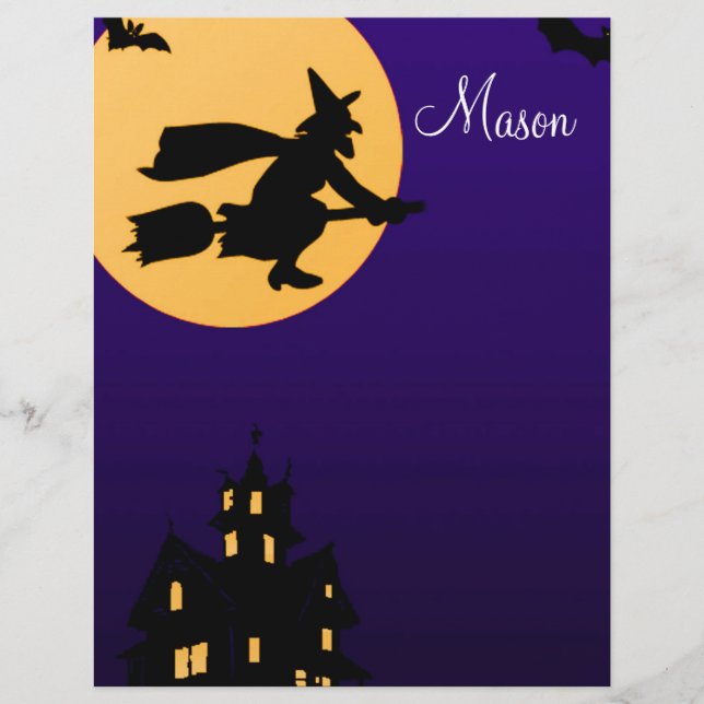 Mason Halloween Letterhead (Framsida)