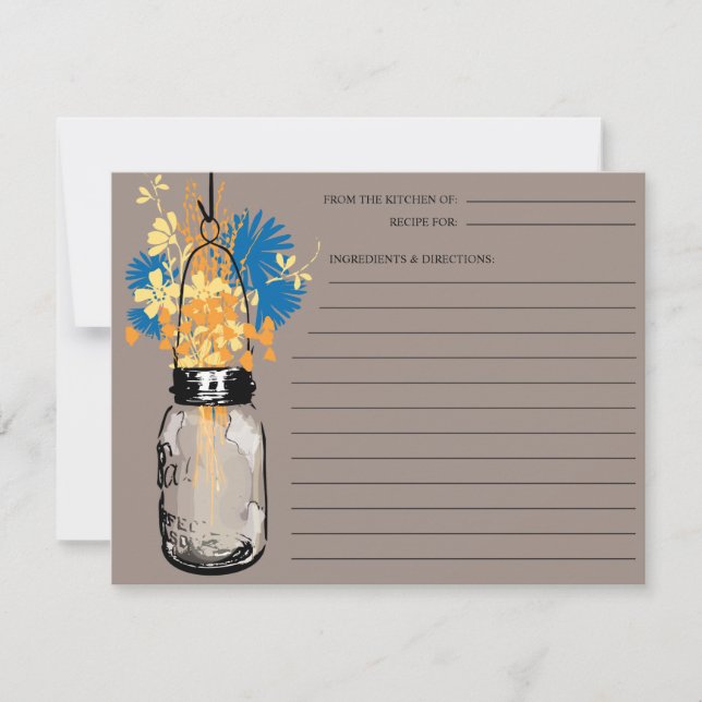 Mason Jar Receptkort (Framsida)