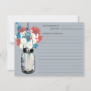 Mason Jar Receptkort