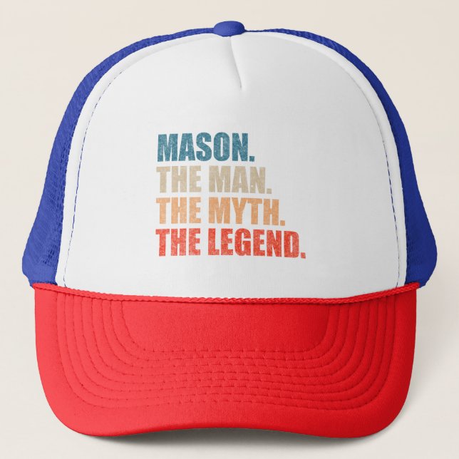 Mason Mannen Myten Legenden Keps (Framsida)
