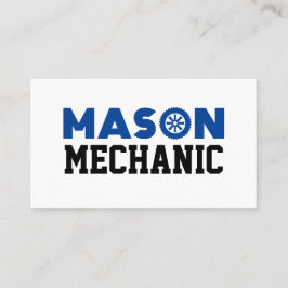 Mason Mechanic-Affärskort Visitkort