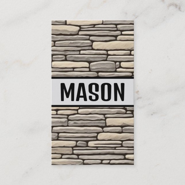 Mason Modern Visitkort (Framsida)