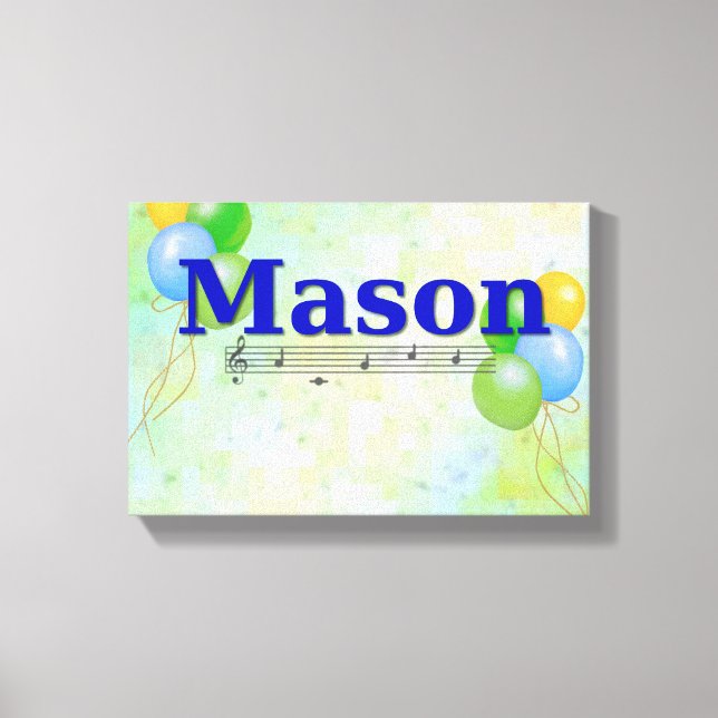 Mason Namn Canvas (Framsida)