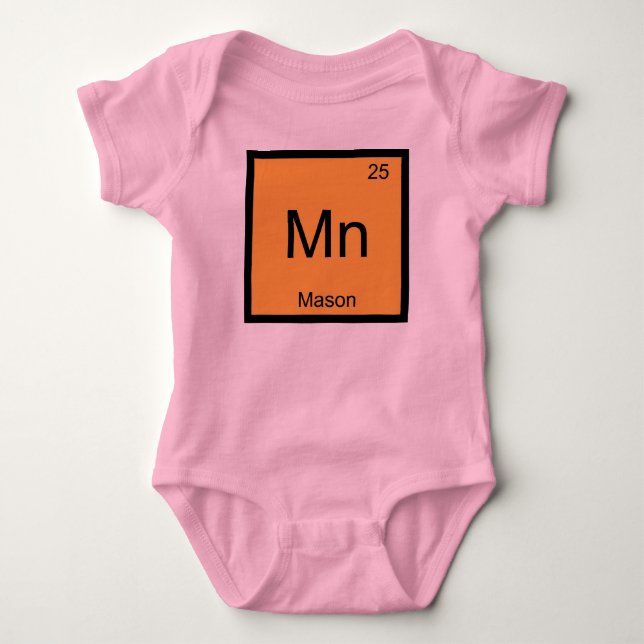 Mason Namn Kemiskt Element Periodiska Systemet T-shirt (Framsida)