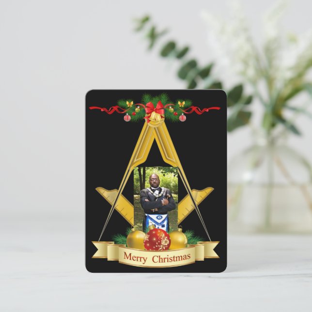 Mason-Personlig Julkort (Stående Fram)