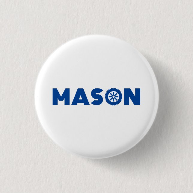 Mason Petrol Head Knapp (Framsida)