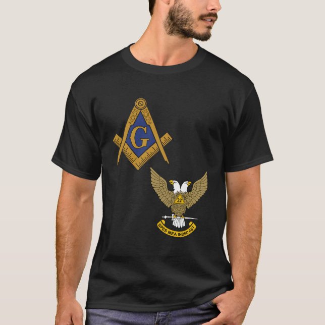 Mason Scottish Rite Långärmad Shirt Masonic 32Nd T (Framsida)