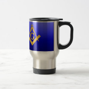 Mason som är masonic med lutningblått resemugg