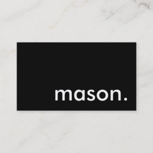 Mason. Visitkort