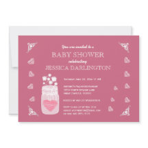 Masonburk Chalkboard Rustik Bebis-babyshower A01E