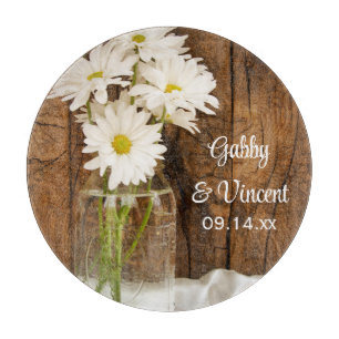 Masonburk och vita prästkragar Country Barn Bröllo