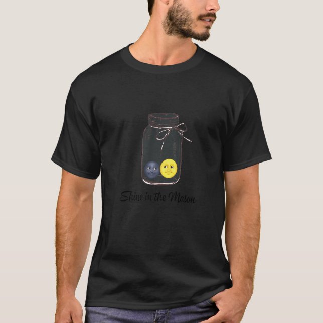 Masonburk Solsken Glad T Shirt (Framsida)