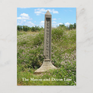 Masonen Dixon fodrar Vykort