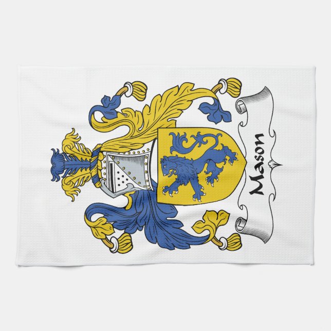 Masonfamiljvapensköld Kökshandduk (Horisontell)