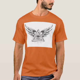 Masonic All att se Öga inuti triangeln T Shirt