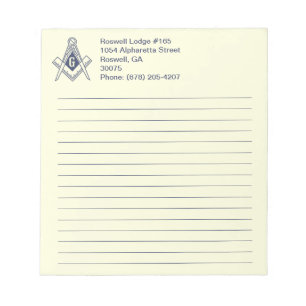 Masonic anteckningsbok anteckningsblock