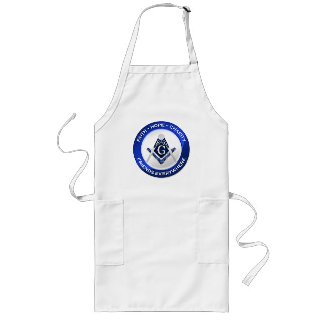 Masonic Apron - Men Långt Förkläde (Framsidan)