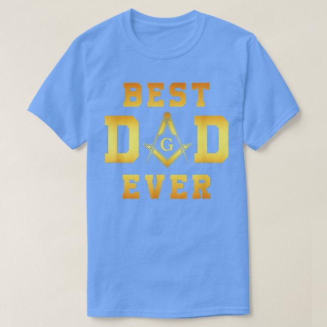 Masonic Best Pappa någonsin, Fars dag Gift Freemas T Shirt (Design framsida)