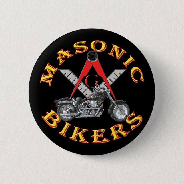 Masonic biker knapp (Framsida)