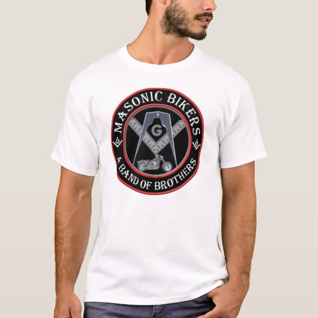 Masonic biker tee shirt (Framsida)