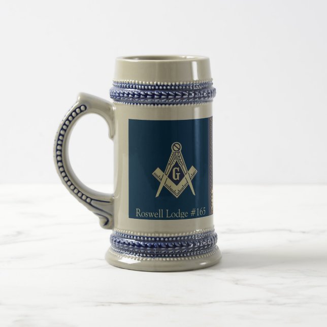 Masonic blåttlogemugg sejdel (Vänster)