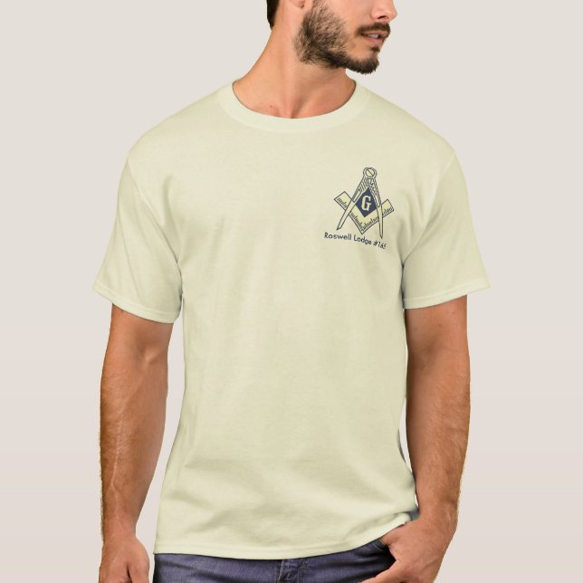 Masonic blåttlogeT-tröja Tröja (Framsida)