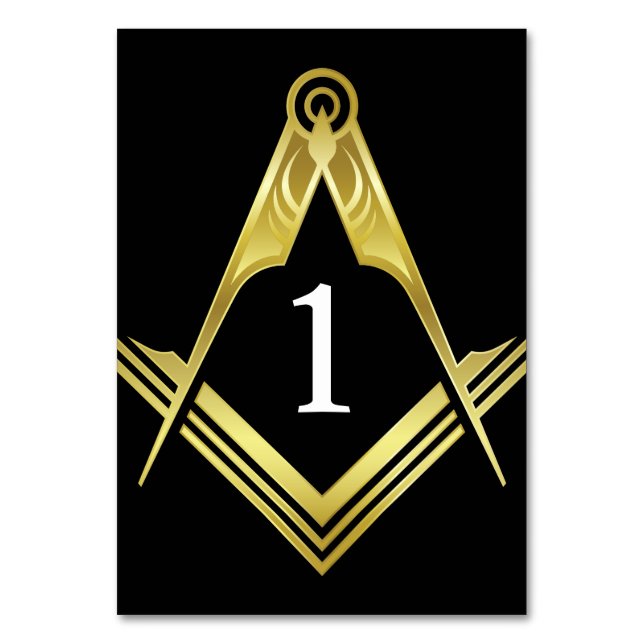 Masonic Bord Dekorationer | Leveranser från Party Bordsnummer (Framsidan)