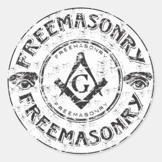 Masonic Bumper Sticker Runt Klistermärke