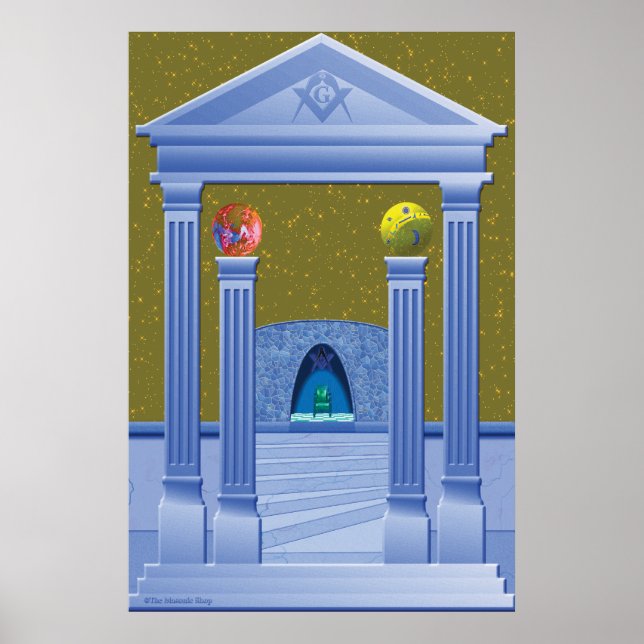 MASONIC CHAMBER DREAM SCAPE POSTER (Framsidan)