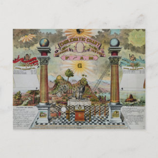 Masonic Chart 2 Vykort