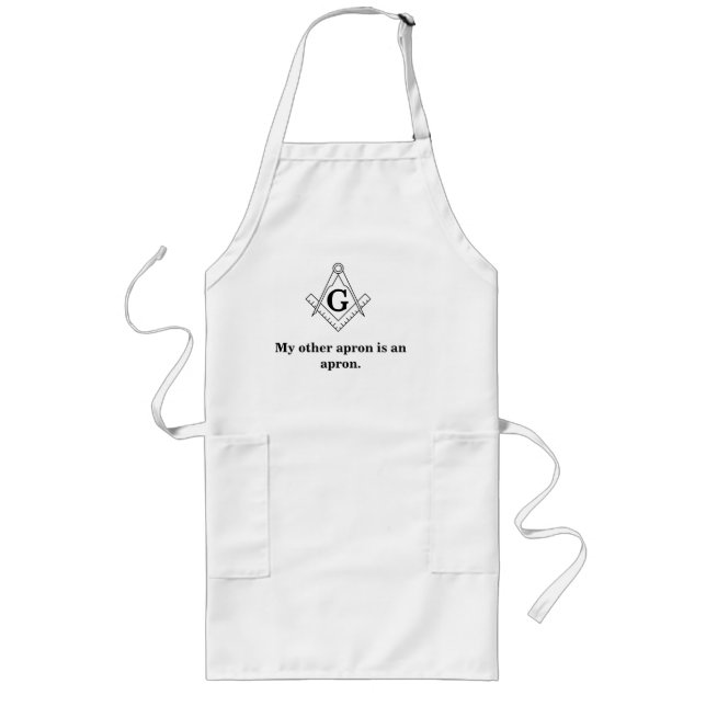 Masonic Cooking Apron Långt Förkläde (Framsidan)