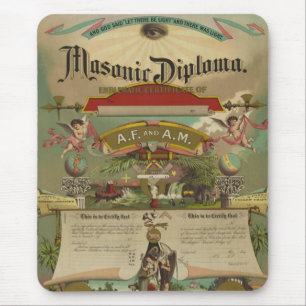 Masonic diplomfrimurarefrimureri 1891 musmatta