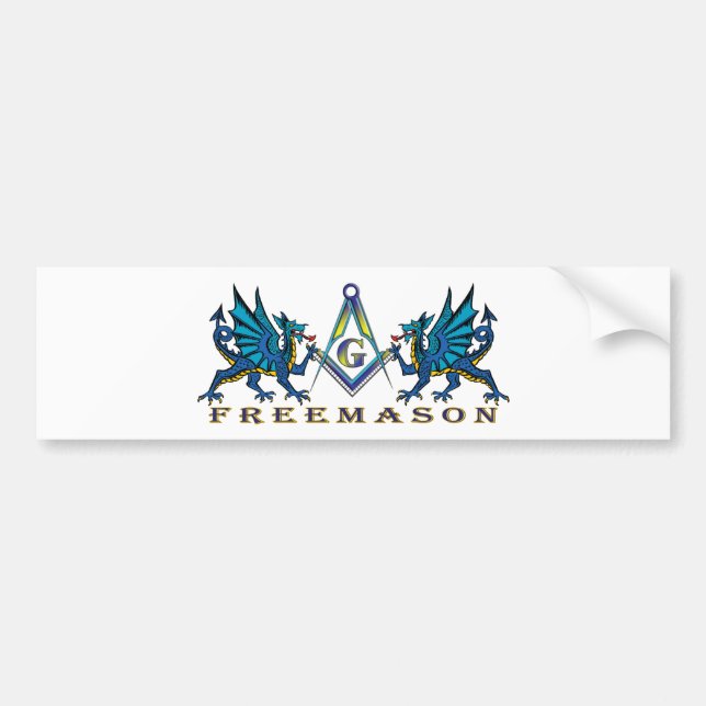 Masonic drakar bildekal (Framsidan)
