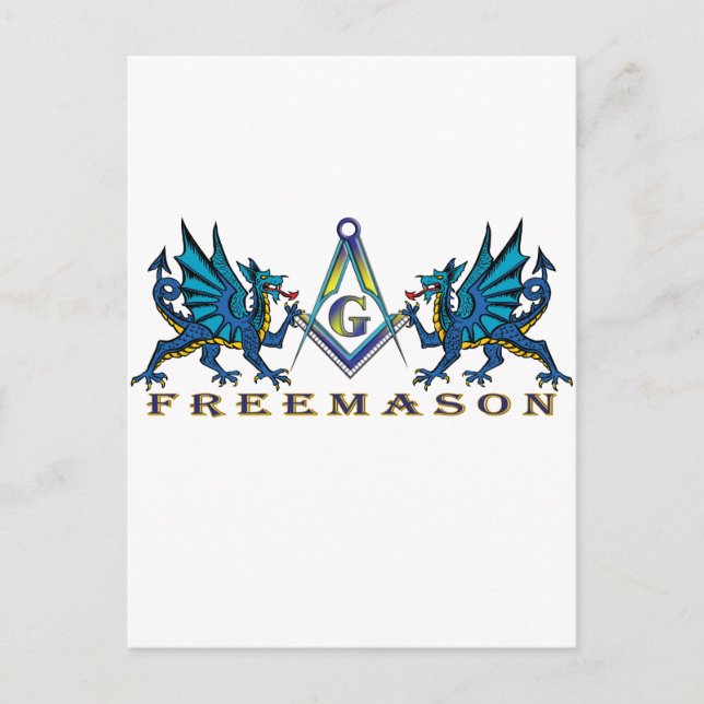 Masonic drakons vykort (Framsida)