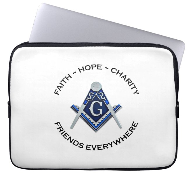 Masonic Electronics Bag Blue Clean Laptop Fodral (Framsidan)