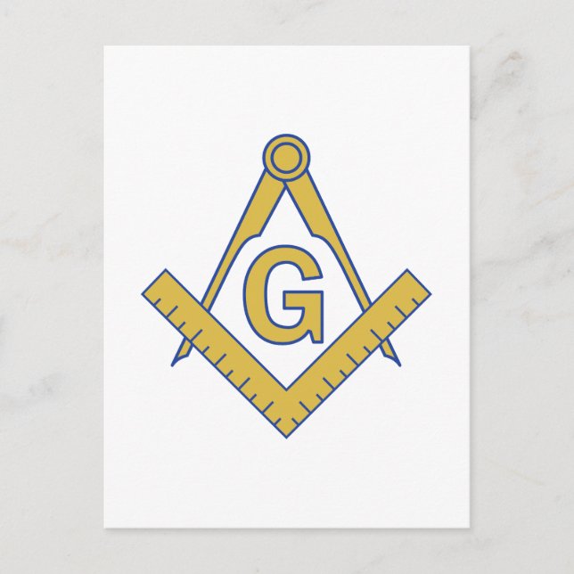 MASONIC EMBLEM VYKORT (Framsida)