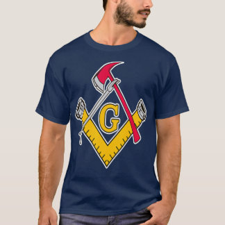 Masonic Firefighter Verktyg T Shirt
