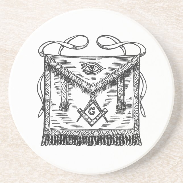 Masonic förkläde underlägg sandsten (Framsidan)