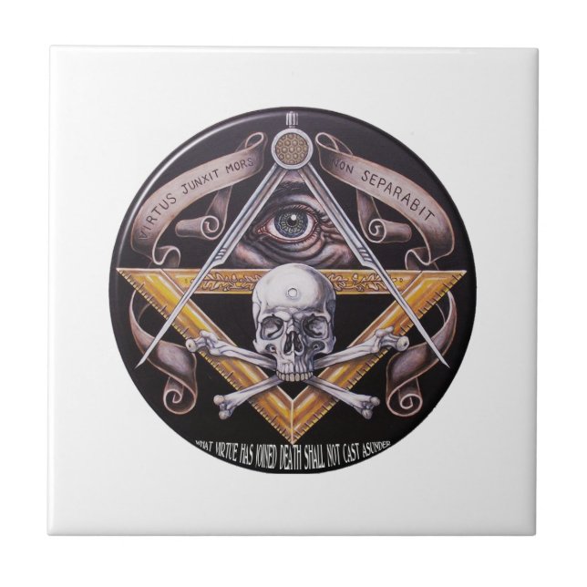 Masonic förtjänst kakelplatta (Framsidan)