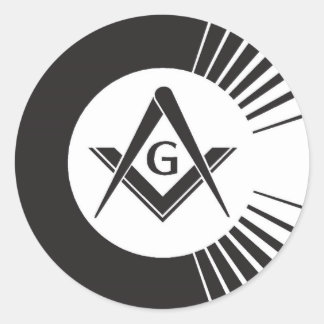 Masonic,Freemason,Masons Runt Klistermärke
