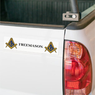 Masonic Freemason Square och Compass Bildekal