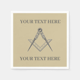 Masonic Freemason Square och Compass Pappersservett