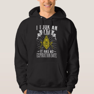 Masonic Freemasonry Fraternal Square Compass I ock Hoodie