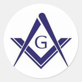Masonic ’G’ Products Runt Klistermärke