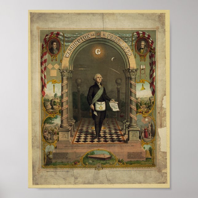 Masonic George Washington Poster (Framsidan)