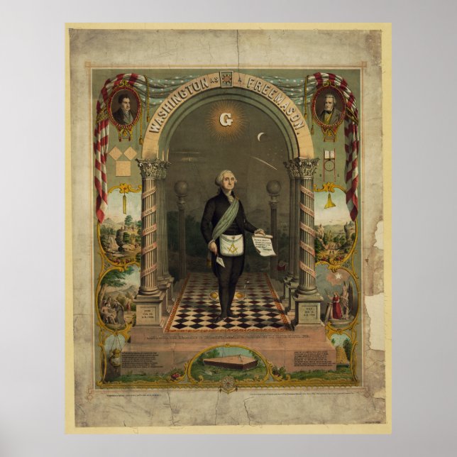 Masonic George Washington Poster (Framsidan)