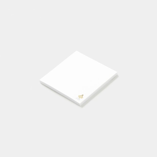 Masonic Golden Rush Post-it Block (Vinklad)
