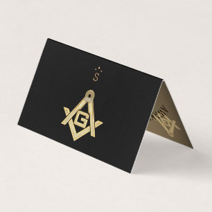 Masonic Golden Rush Visitkort