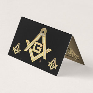 Masonic Golden Rush Visitkort